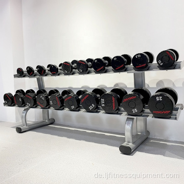 Fitnessstudio-Gewichtspeicherung Doppelschicht 10 Paar Hantelregal